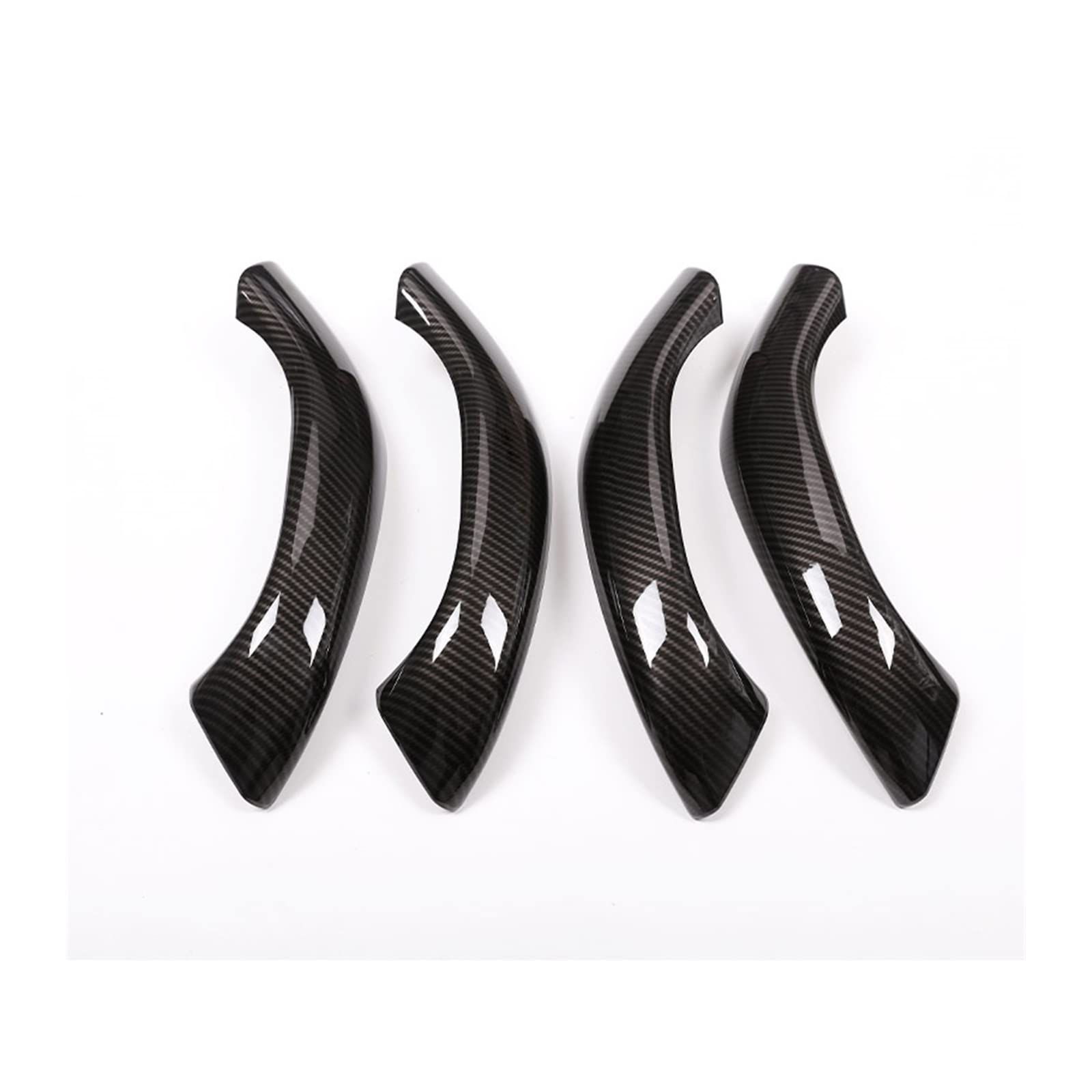 Fangziqf Carbon Fiber Inner Door Pull Handles For X1 For F48 2016-2018 For X2 F47 2018 Abs Car Inner Door Handle Trim(Carbon Fiber)