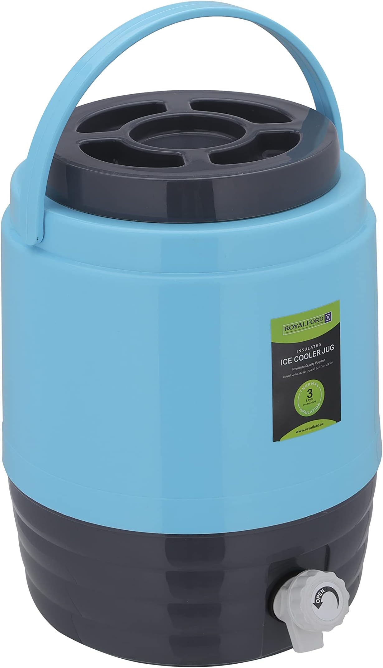 Carry Cool Plus, Durable Tap, RF10486 | PU Foam Insulation | Easy to Carry Handle | Premium-Quality Body | Ideal for Home/ Office/ Shop & More| Reusable | Easy to Carry Handle