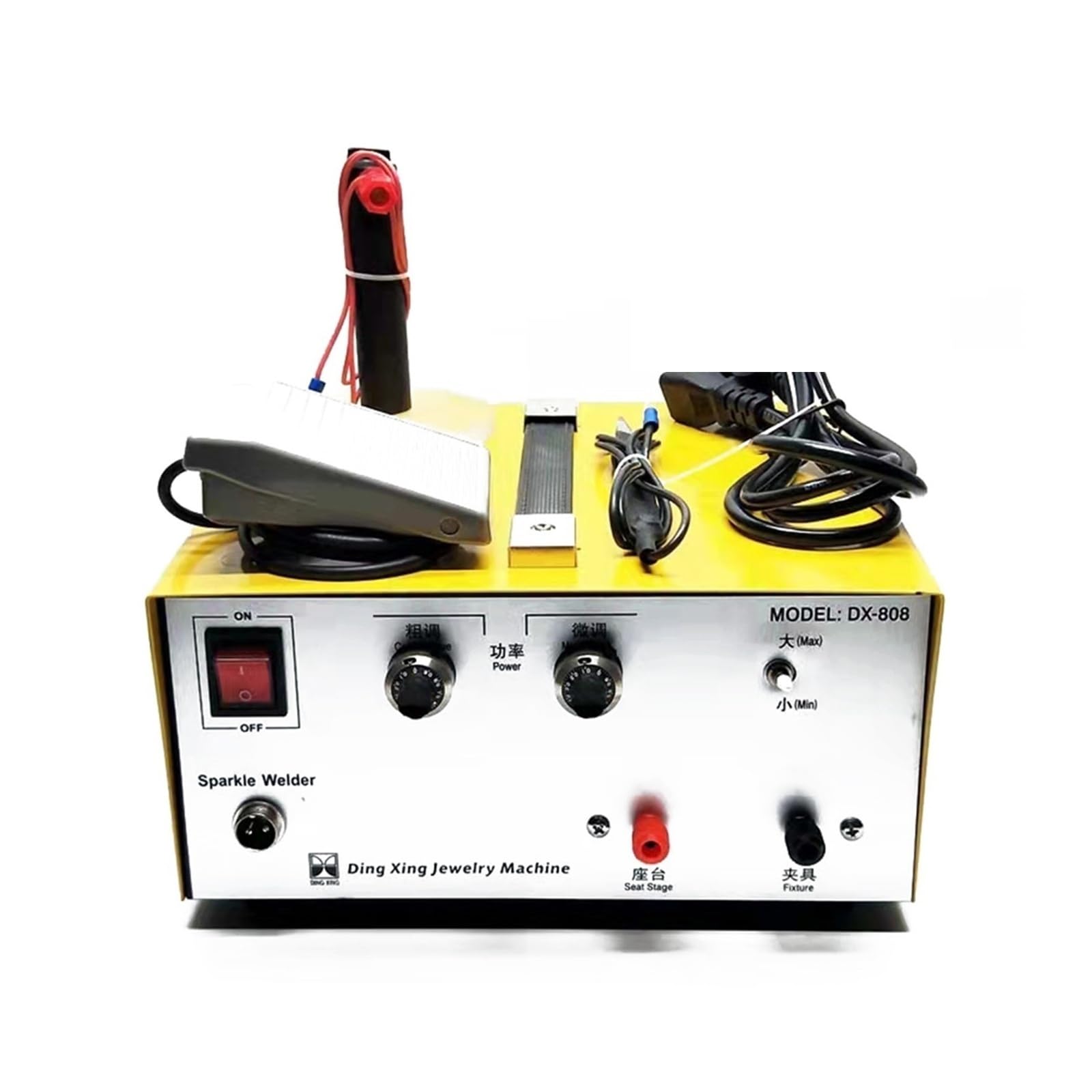 DX-808 Pulse Spot Welder Gold Silver Platinum etc. Spawarka jubilerska + uchwyty do ręcznego spawania punktowego impulsowego Do użytku DIY