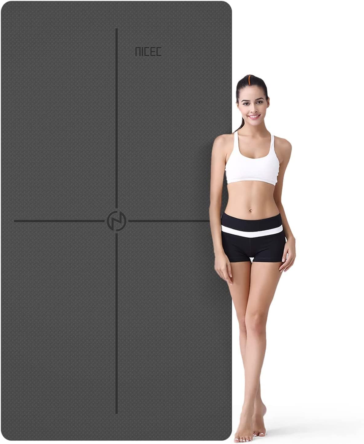 Extra Wide Yoga Mat + Half Ball Sports & Outdoors