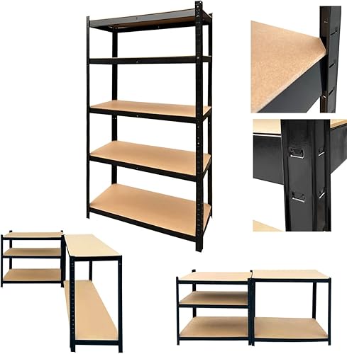 Miniatura 3 de LDHS Estantería de estante resistente unidad de estante de acero metálico organizador de almacén de garaje de oficina en casa estante de cobertizo