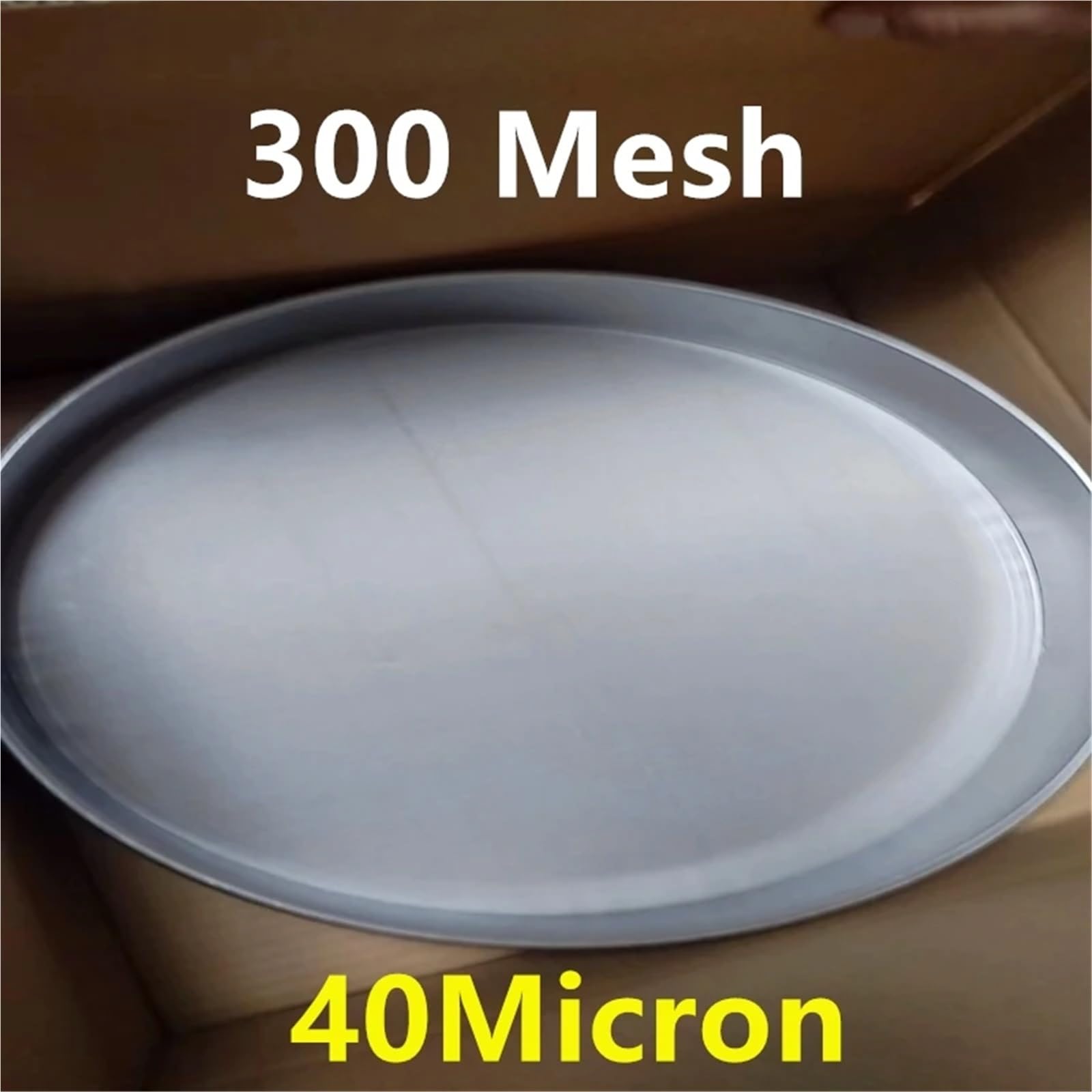 Tamiz de harina, 1 Unidad, 4-500 m, Redondo, Acero Inoxidable, for Laboratorio, con Apertura estándar, for Cocina, Filtro en Polvo, for Suelo(300 Mesh 40micron,20cm Diameter)
