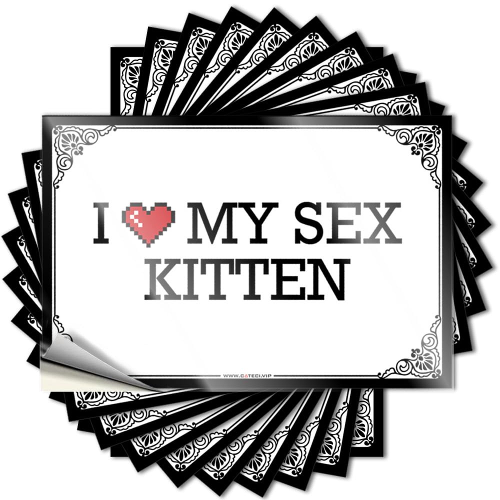 Quote Personalized, Spring Hat I Love My Sex Kitten | Dorm Door Decorations(12X18CM)