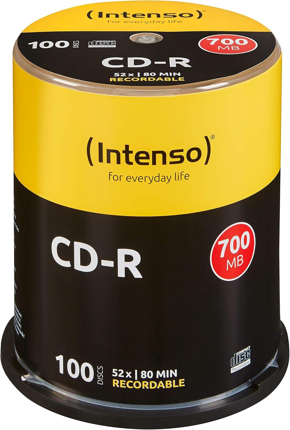 Intenso CD-R 700MB/80min tubo 100 unidades