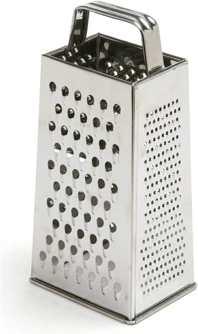 Kuber Industries Vegetable Grater & Slicer, Vegetable Shredders|Stainless Steel 5 in 1 Kitchen Chopper|Premium Versatile Grater for Cheese, Vegetables, Ginger (Silver)