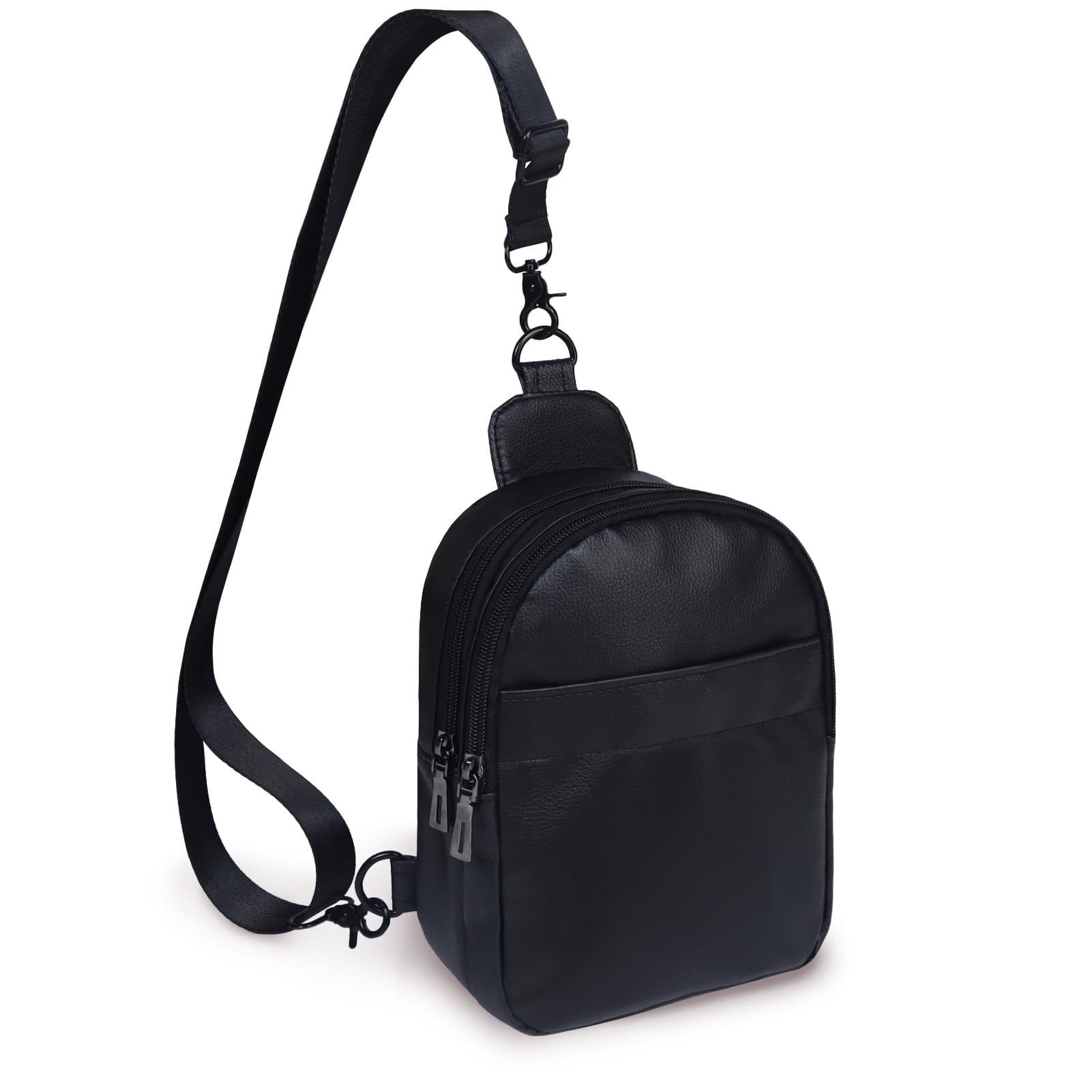 MoyadSling Bag Cross Body Bag Women Anti Theft Crossbody Travel Bag Faux Leather Shoulder Bag with Adjustable Strap Waterproof Chest Bag for Ladies Girls Shopping Work Daily Party Hiking