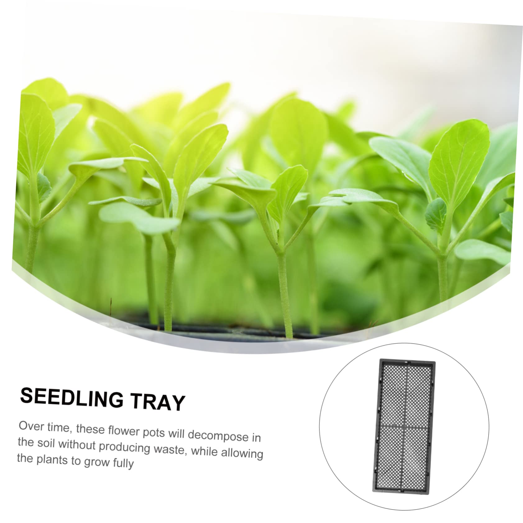 5pièces Plateau De Culture Hydroponique Lot de Trays De Jardinière Contenants De Plantation Pratiques pour Germination De Plantes Et Cultures à Domicile