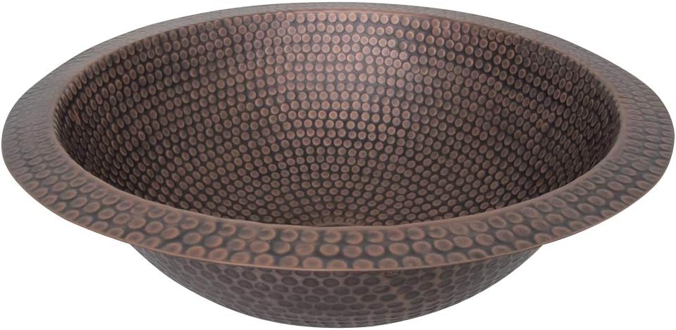 Flash Sale Buy 1 get 1 SINDA Copper Bathroom Vessel Sink for Top Mount, w/ Pop-Up Drain Stopper, Handmade Above Counter Art Basin for Vanity. Rectangular Zen Wash Bowl, V3