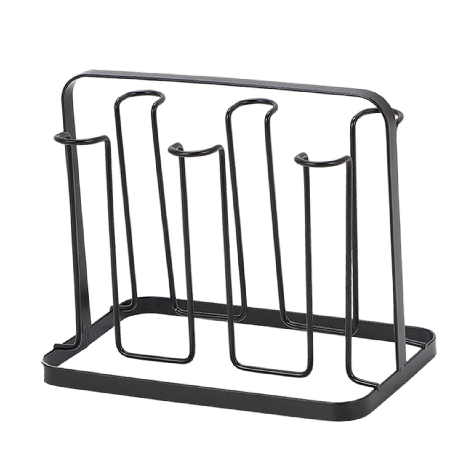 Yixannx Black Iron Mug Holder Cup Rack Is Elegant Solution For Organized Storage And Easy Access To Coffee Cup Holder For Countertop Storage Rack, 215X135 X180mm