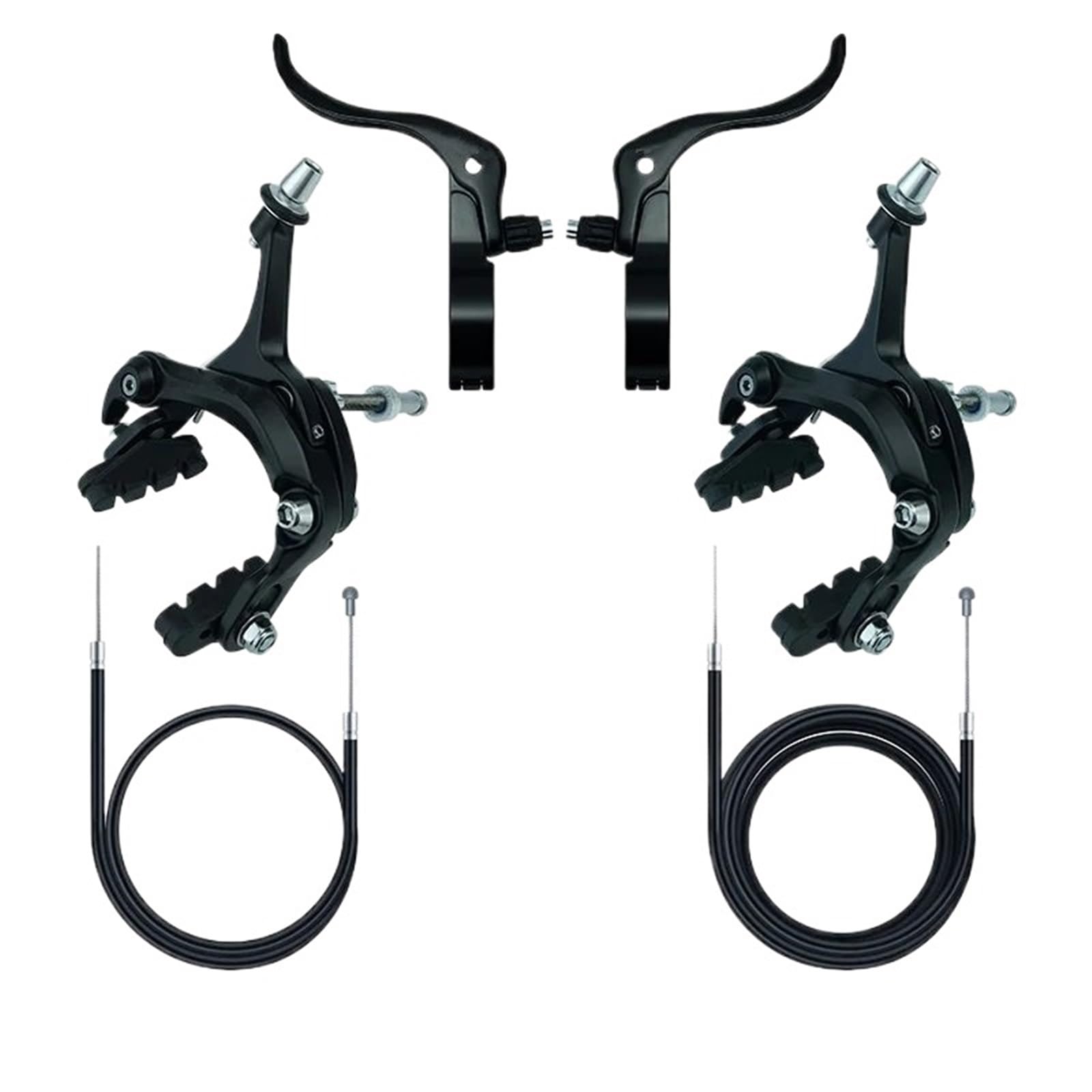 POAYUEWR Bike Rear Brake Kit 31.8mm 22.2mm Aluminum Alloy Brake Levers Caliper Brakes Bicycle Parts Bike Brake Drum(31.8MM-LR RR)