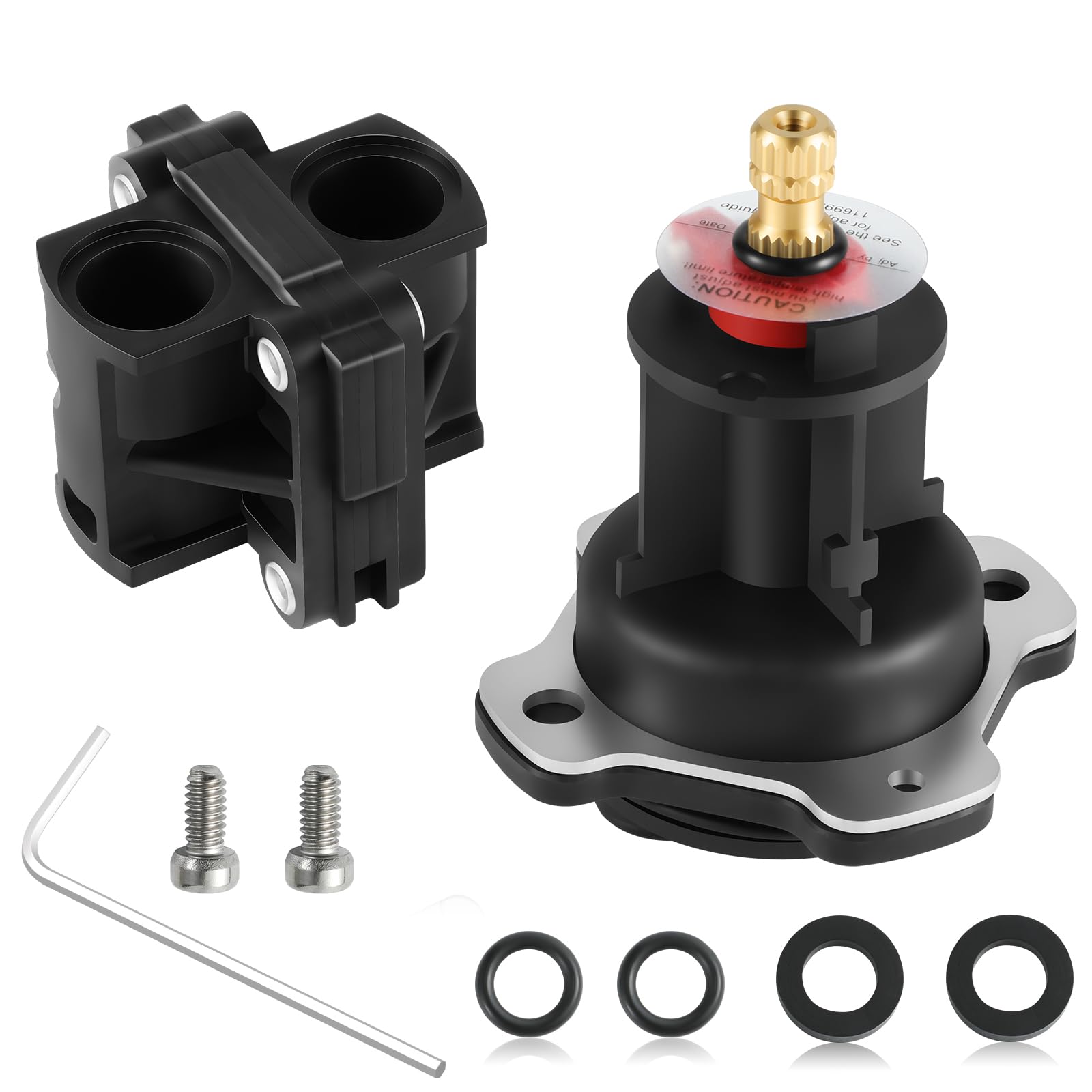 Photo 1 of GP76851 Mixer Cap and GP500520 Pressure Balancing Unit Kit, Compatible with Kohler GP77759, GP876851 Part, Shower Valve Cartridge Replacement Repair Kit for Rite Temp and 1/2" Shower Valve