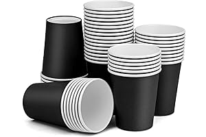 50 Pack 8 Oz Black Party Paper Cups: The Perfect Solution for Any Occasion