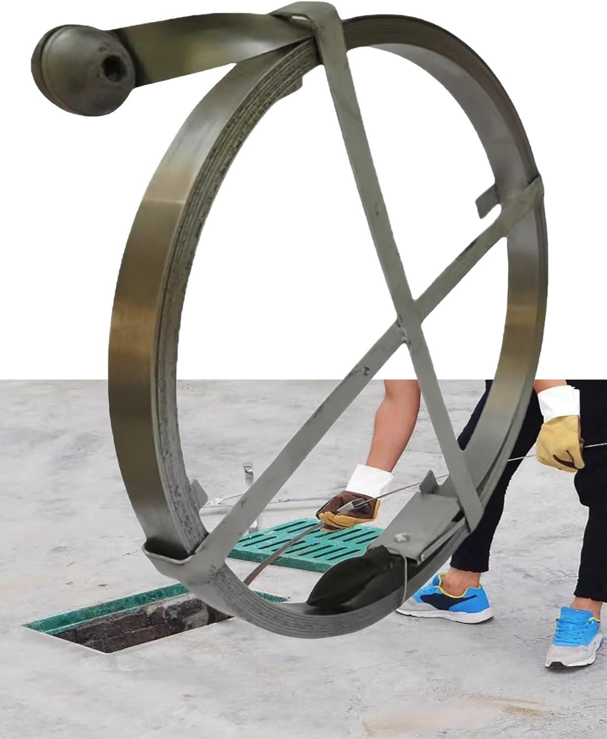 Abflussreinigungswerkzeug aus Manganstahl | 10/15/20 m Stahlband-Abflussreinigungswerkzeug(5cm,L 20m)