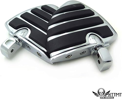 HTTMT MT312-G+PA003- Mini tablas de suelo cromadas con adaptadores compatibles con V-Star 1000 650 Royal Star V-Max Virago Stryker