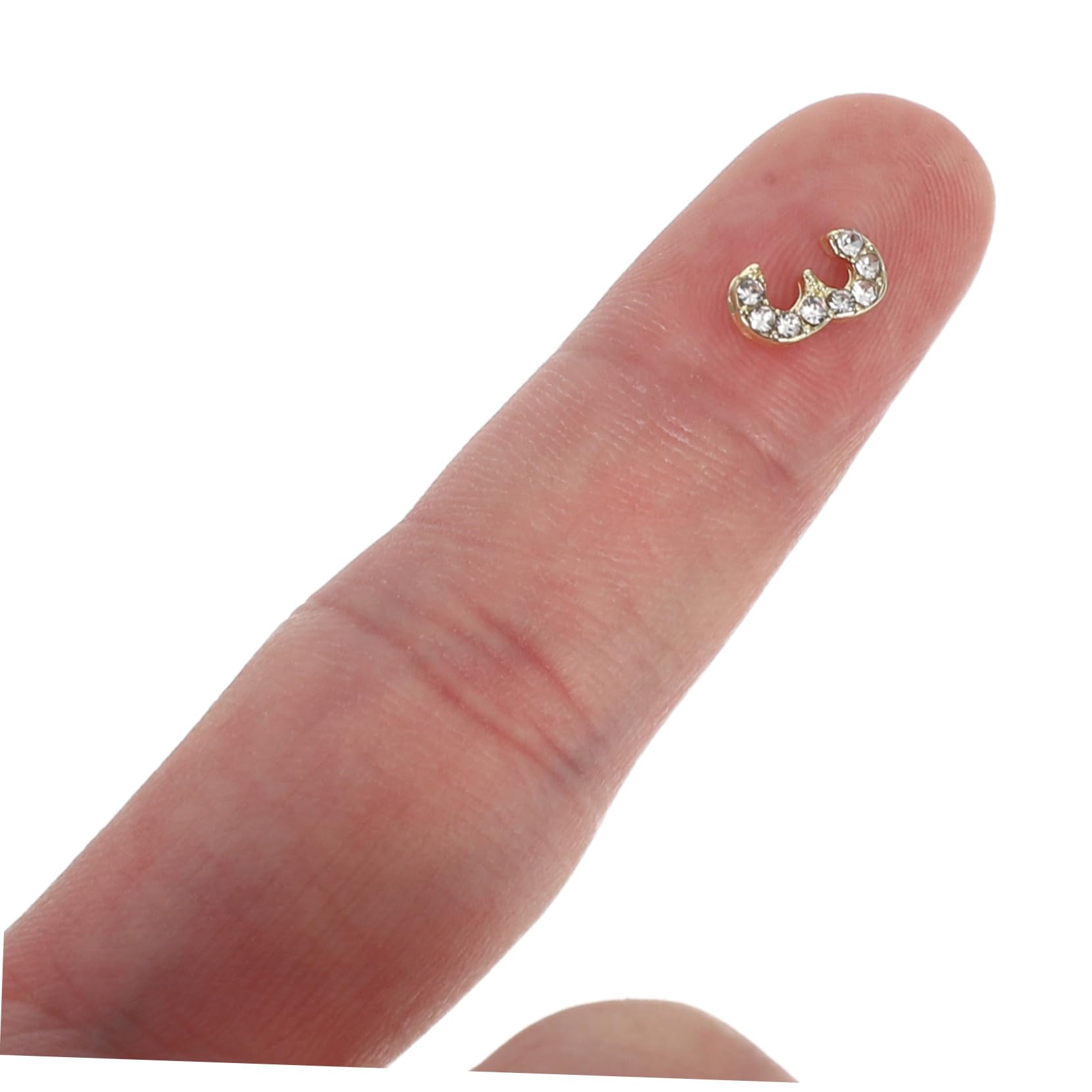 Decorazioni per Unghie Numero Flatback Oro 100 Pezzi Ferro | Design Unico e Delicato, Finitura Luminosa Duratura, Accessori Gioiello per Nail Art