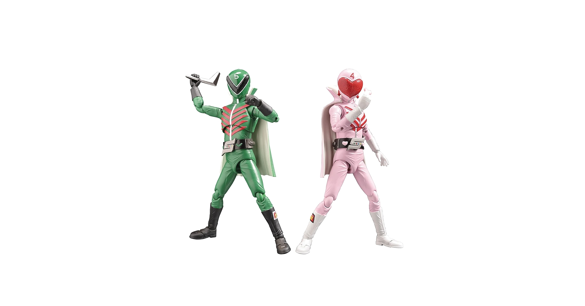 HERO ACTION FIGURE　ゴレンジャー　アカ　アオ＆キ　モモ＆ミド HERO ACTION FIGURE ゴレンジャー アカ アオ＆キ モモ＆ミド