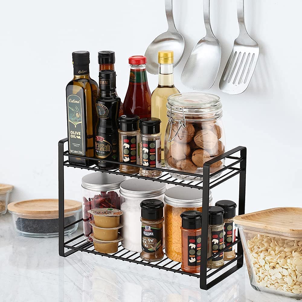 See full amazon price history chart for Happie Shopping 2-Tier Kitchen Organizer Spice Rack Kitchen Cabinets Storage Racks | Bartan Stand | Organizer Storage Rack for Kitchen - Black | Size - 33x13x28 cm (Metal) Happie Shopping 2-Tier Kitchen Organizer Spice Rack Kitchen Cabinets Storage Racks | Bartan Stand | Organizer Storage Rack for Kitchen - Black | Size - 33x13x28 cm (Metal) (B09S3S837J) Amazon Price History, Amazon Price Tracker