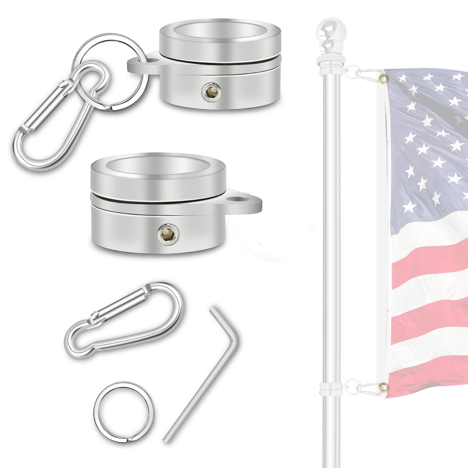 Dolibest 2 Anillas De Trapecio Con Mosquetones – Accesorios Para Columpios Ninja, Agarre Antideslizante Y Carga De 1000 Libras