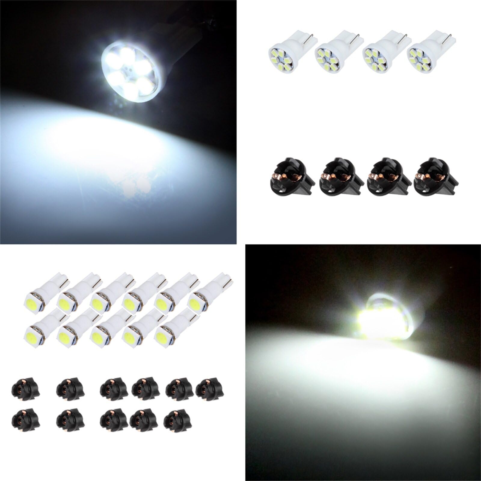 LBRST 4 x T10 6-3020-SMD White 168 Instrument Lights 11 x T5 1-5050-SMD White 74 73 2721 Instrument Lights 4 x T10 168 Twist Lock Socket 11 x T5 74 73 2721 Twist Lock Socket