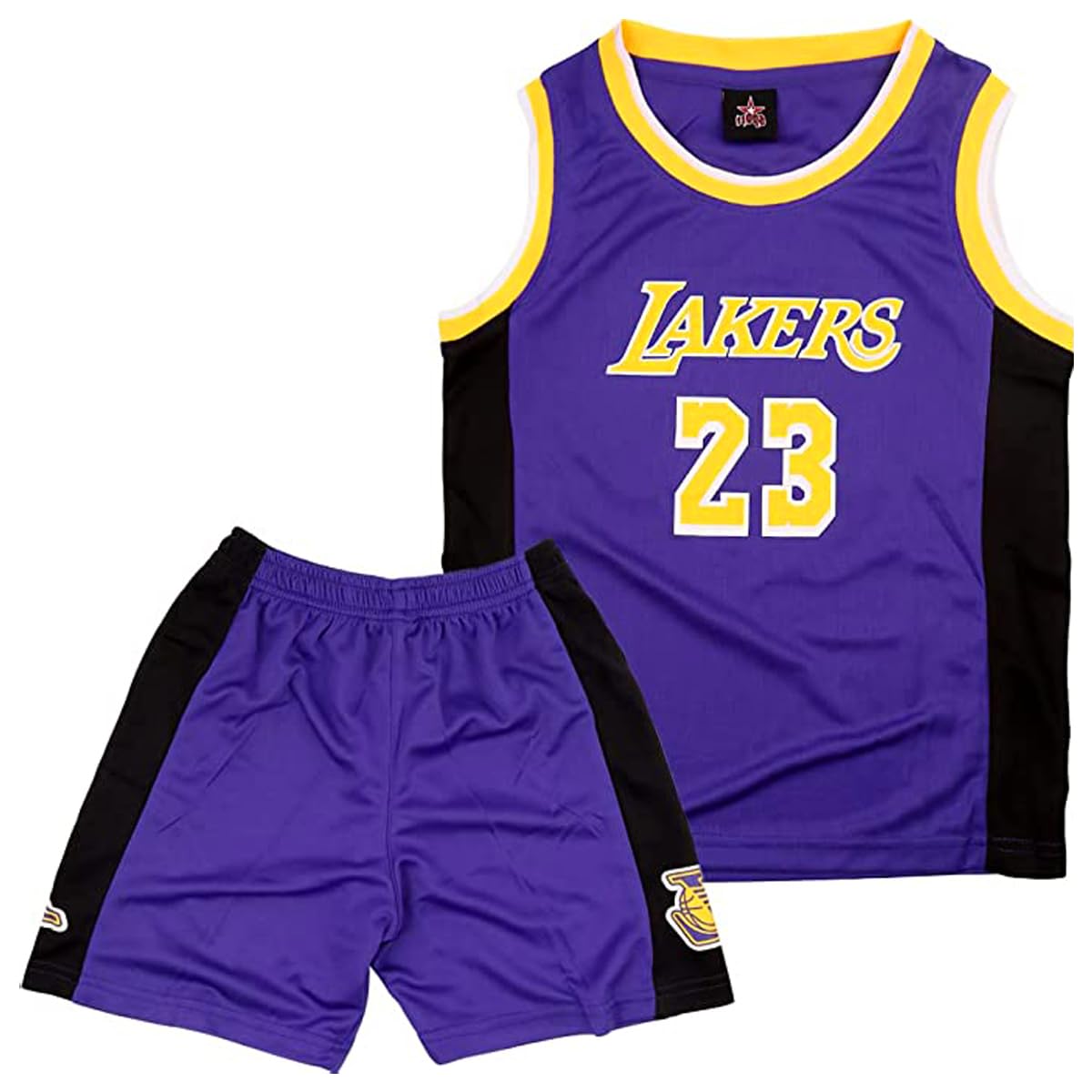 Maillot Basketball Enfant 2 Pièces, Tenue Basket Enfant Entraînement de Basketball, Maillot de Basket Enfant à Séchage Rapide + Short