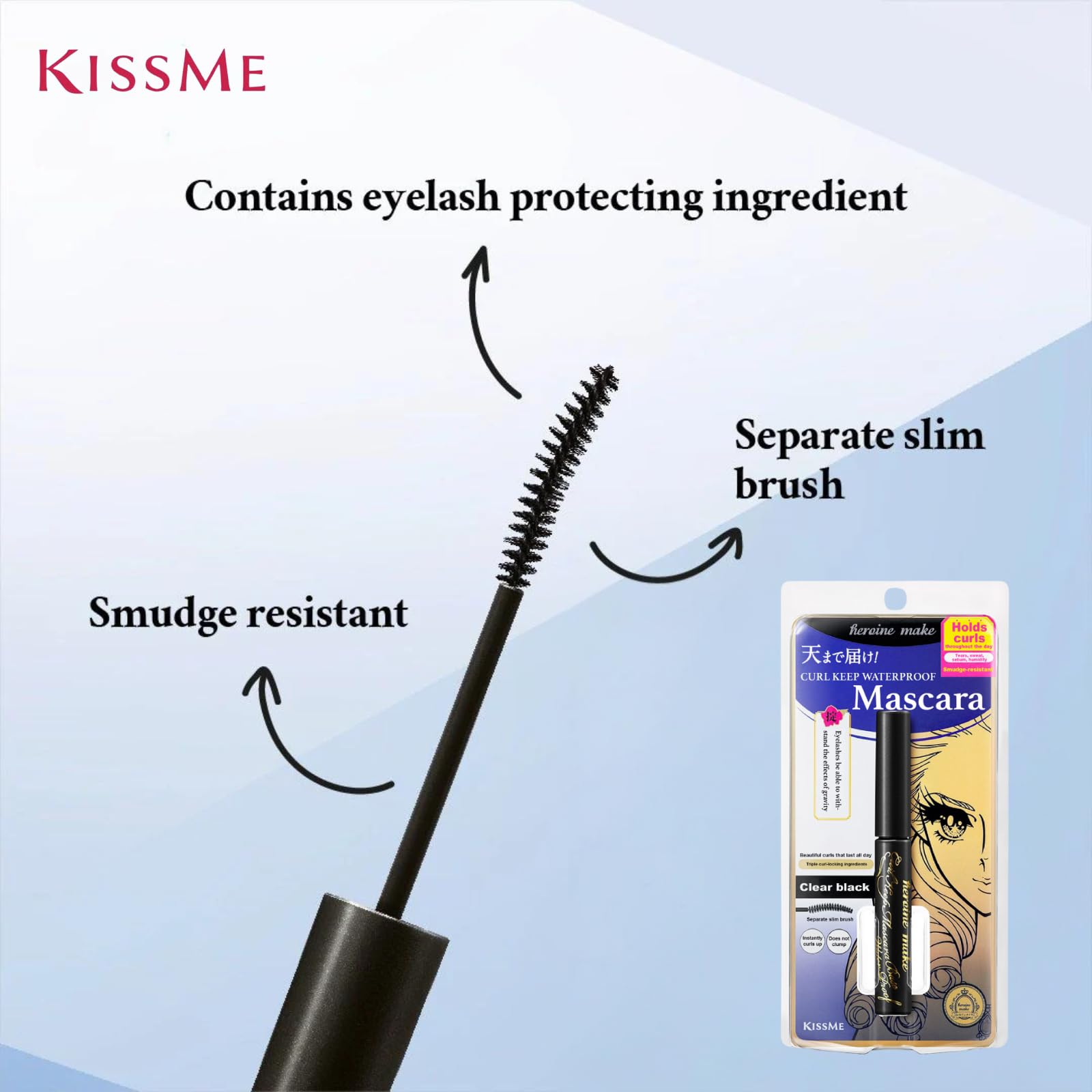 Heroine Make Curl Keep Mascara Base WP - 01 Clear Black