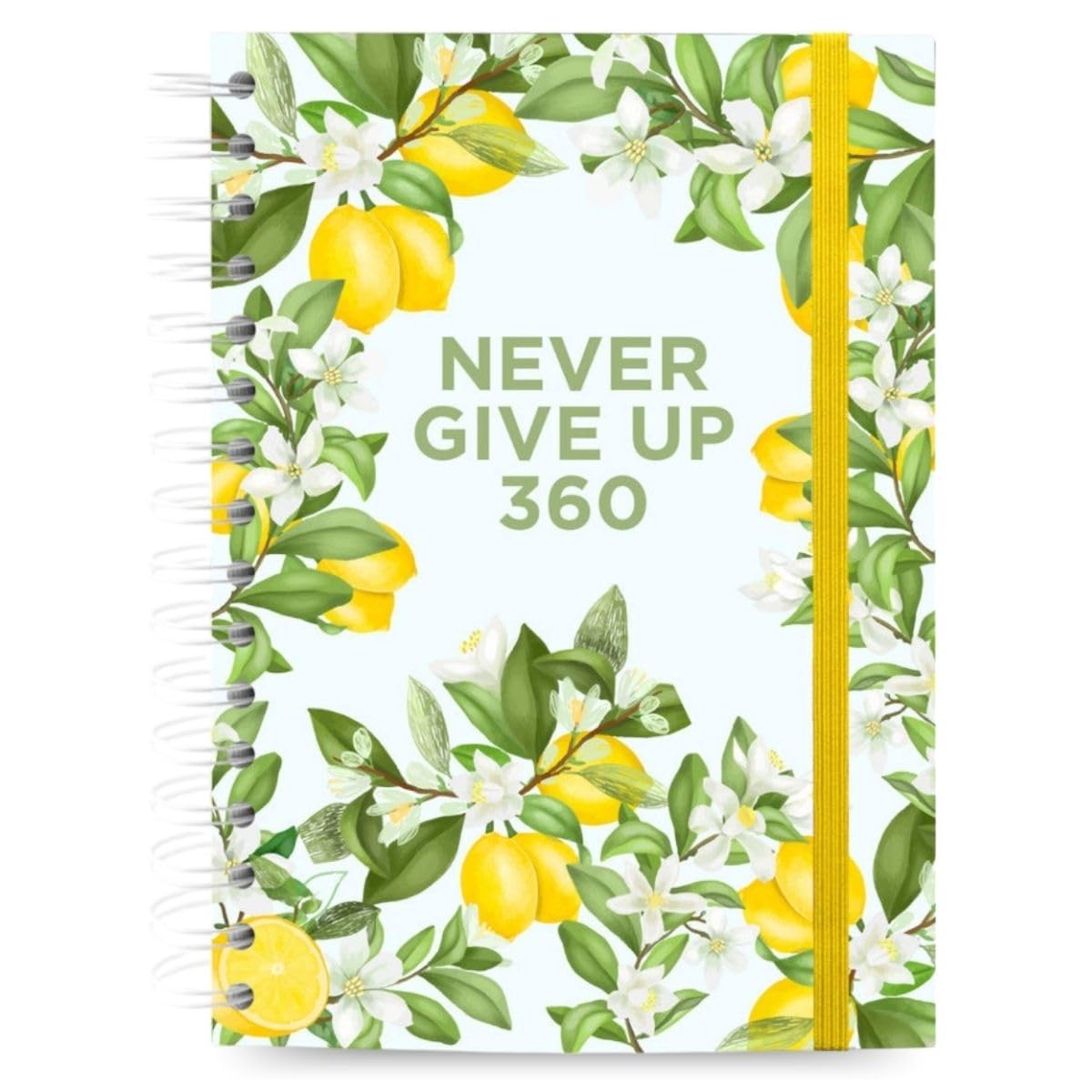 Women Warriors Agenda Journalier A5 Never Give Up 360 - Daily Planner Non Daté, Cahier d'Organisation avec 1 Jour par Page, To-​Do List, Trackers Bien-​Être et Objectifs Quotidiens | Lemon Tree