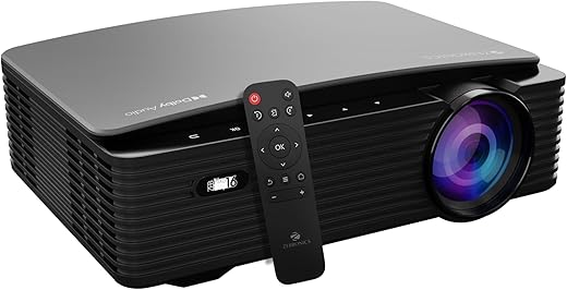 ZEBRONICS PIXAPLAY 16 Dolby Smart LED Projector, 4000 Lumens, 4K Support, 200 Inch Screen Size, USB, HDMI, AV, AUX, WIFI, 1080p Native, Supports…