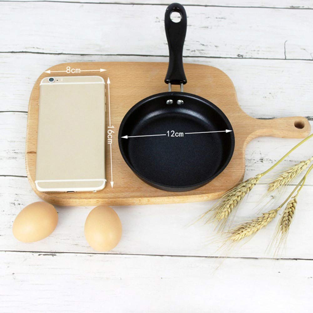 Non-stick Koekenpan, Draagbare Mini Koekenpan Gepocheerd Ei Kleine Keuken Fornuis -12cm Wok (Size : 12cm) (16cm