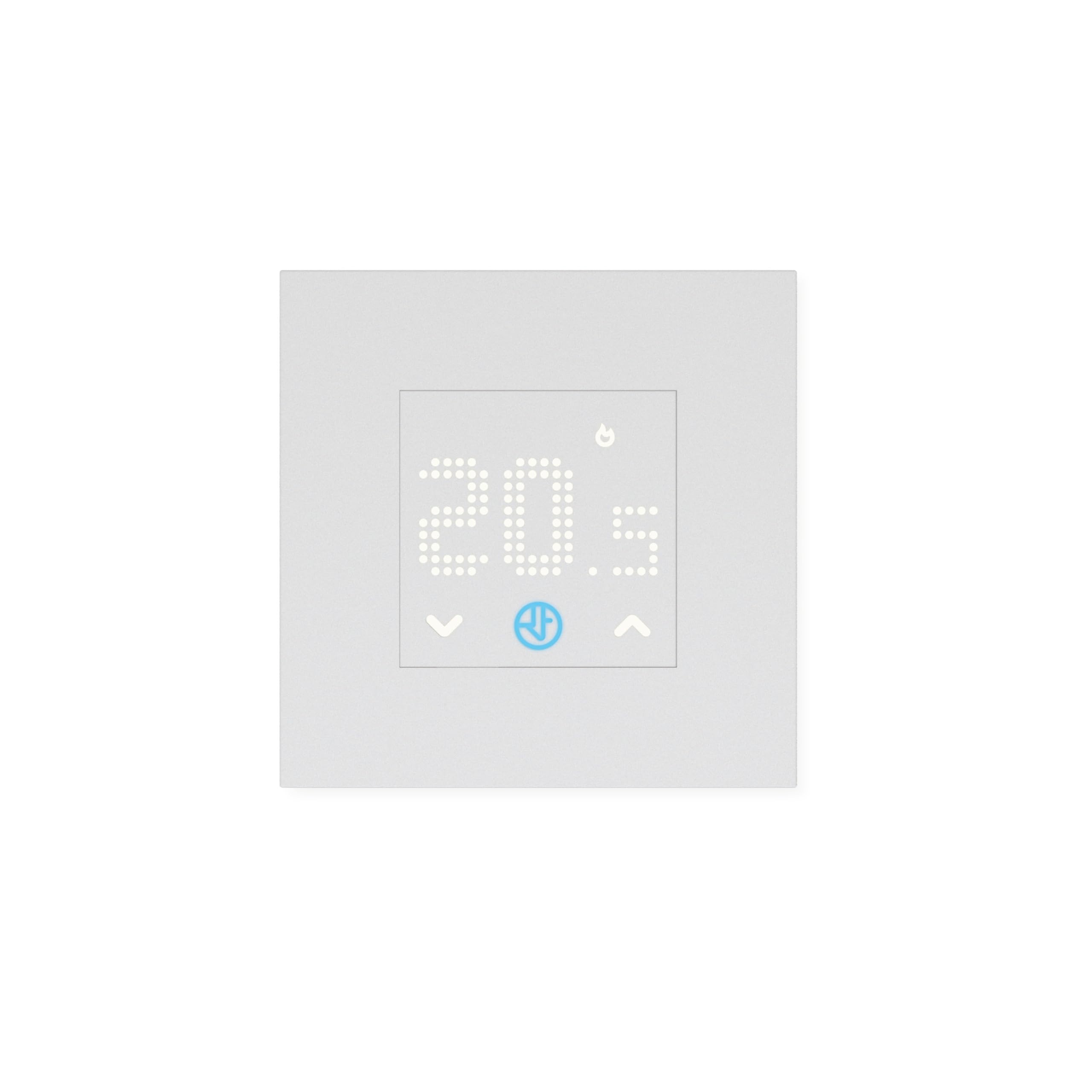 Finder Termostato da Incasso Tipo 1T.T1 Alimentazione 110…230 V AC. Modalità notte impostabile e temporizzabile. Display a LED dal design essenziale. Colore Bianco