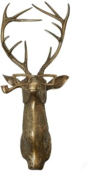 Frankie The Stag Wall Mount Resin Art Artificial Deer Head Antlers Wall Decor Geometric Stag Animal Head Wall Hanging Home Decor