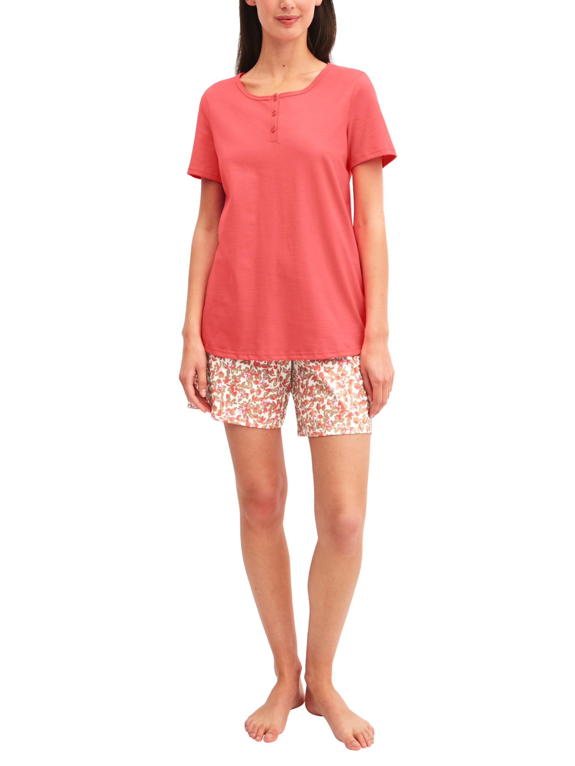 CALIDA Damen Flower Nights Pyjamaset (1er Pack)