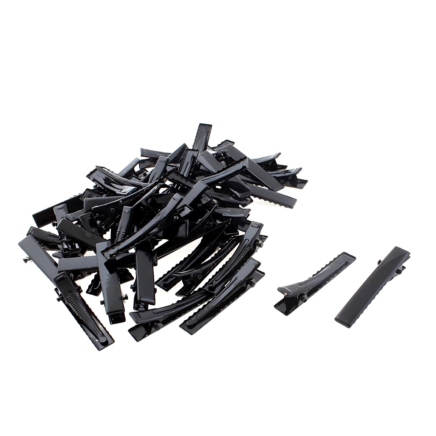 Metal Alligator Hair Clips, Duck Teeth Hair Pins, Sectioning and Styling Barrettes, DIY Hair Accessories for Women and Girls (Black, 50)-image-42