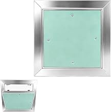 EFUTURETIME Visit Hatch 20 x 20 cm Aluminium, Overview Door for Placo 1.2 cm, Invisible Maintenance Door Pressure for Ceiling and Wall, for Drywalls and Wet Rooms