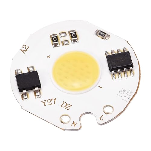 MECCANIXITY Bombilla de chip LED 110 V 10 W blanco frío 6000-6500 K controlador libre de alta potencia reflector lámpara módulo placa de aluminio