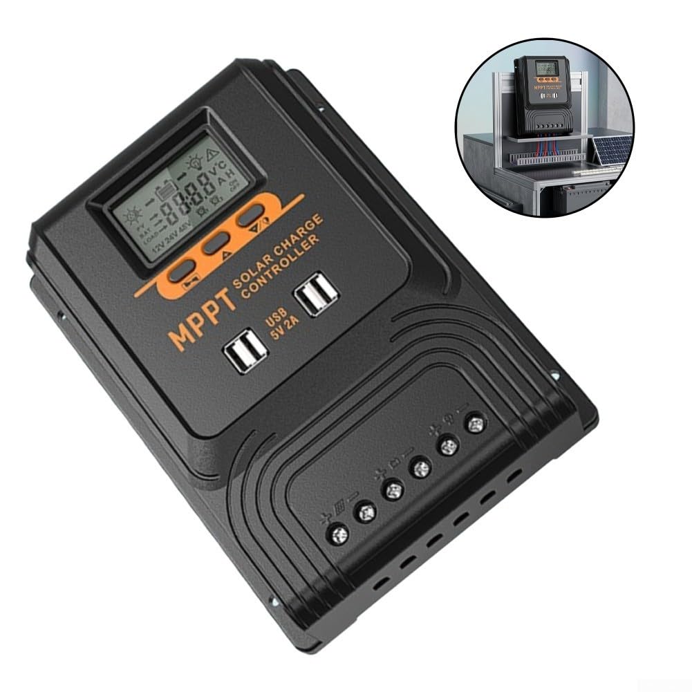 50 A pour régulateur de charge solaire PWM 12-48 V Détection automatique