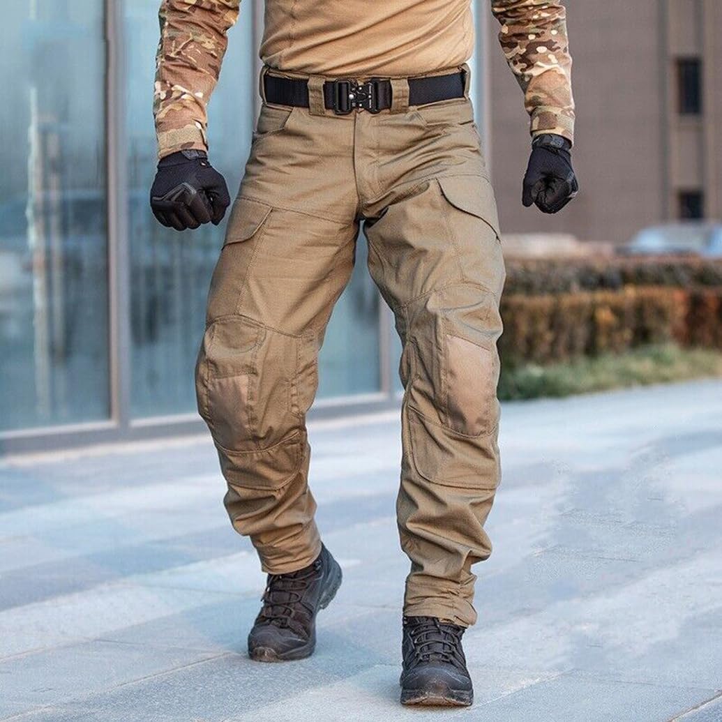 LANGWEI Pantalones Tácticos para Hombre Pantalones Deportivos De Senderismo Impermeables Al Aire Libre Pantalones Cargo Resistentes Al Desgaste Ripstop Al Aire Libre