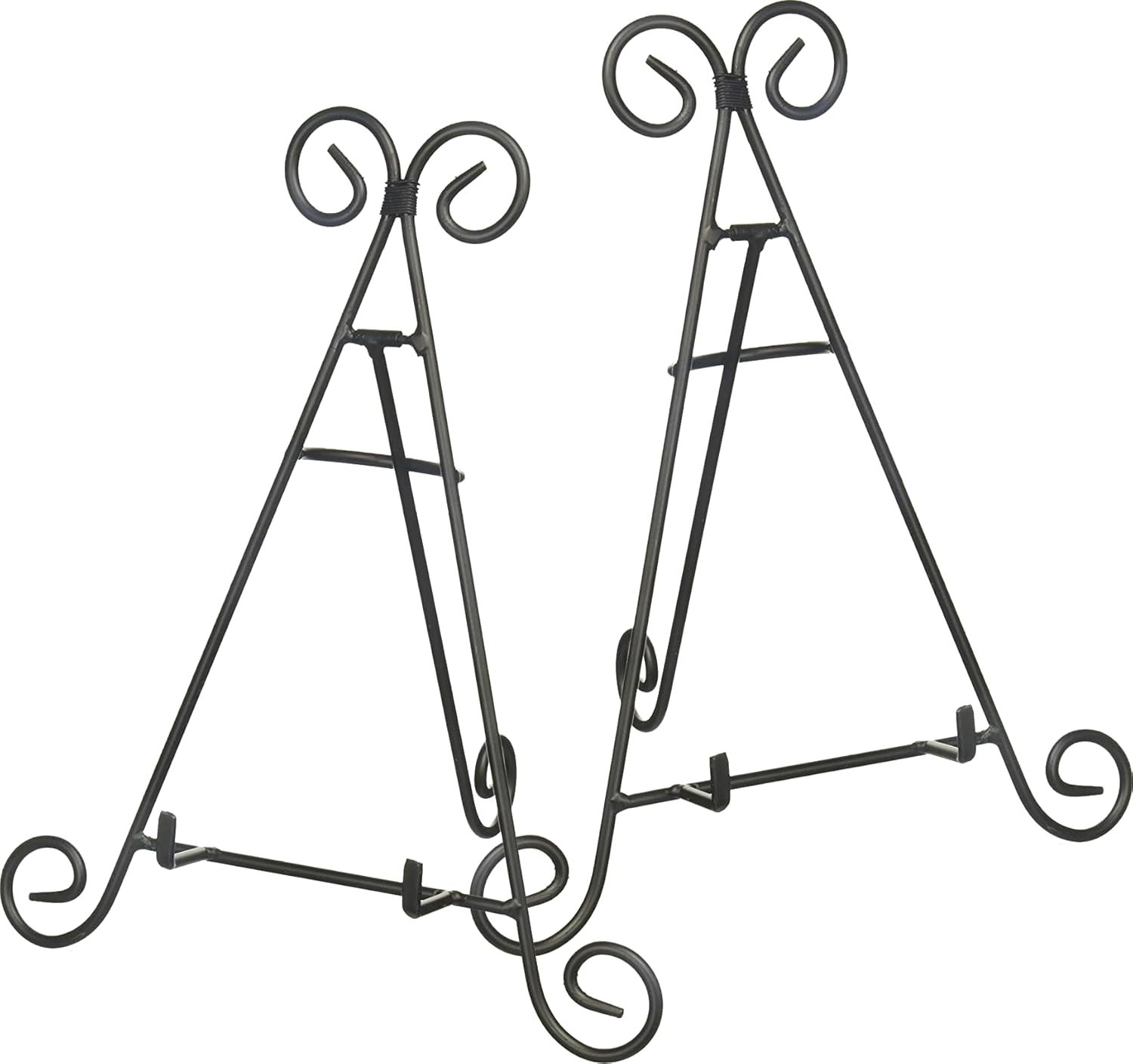 PowerTRC Set of 6 12" Iron Display Stand for Holding Pictures, Books, Plates, Art, and More