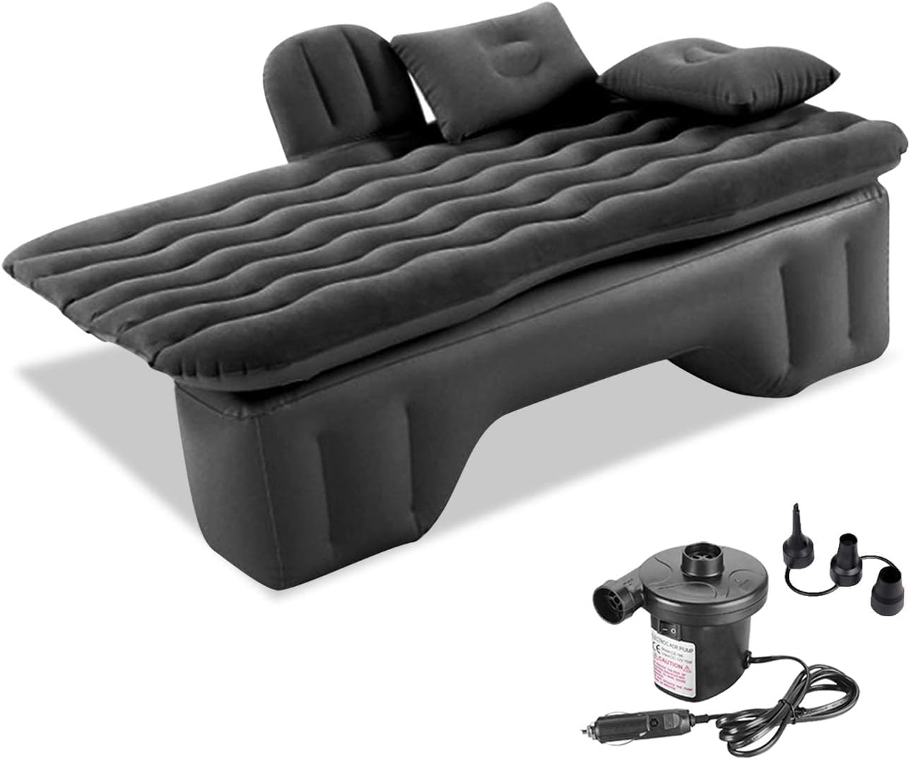 SQUADO Letto Gonfiabile per Auto, Materasso Posteriore Pieghevole con Pompa, per Riposo, Sonno, Viaggio in Campeggio