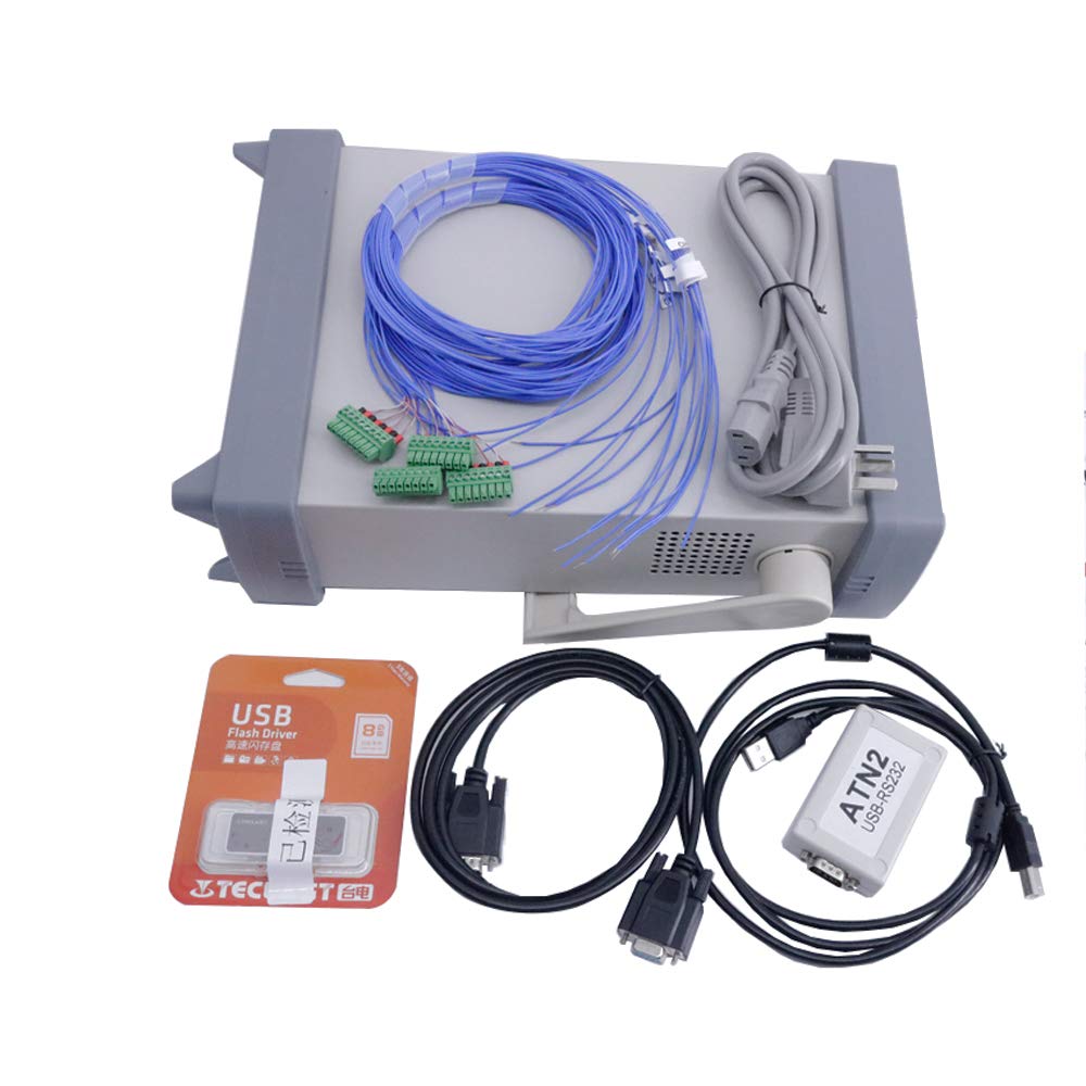 AT4516 Digital Thermometer Multi-Channel Temperature Meter TFT-LCD True-Color LCD Display 16 Channels Data Logger