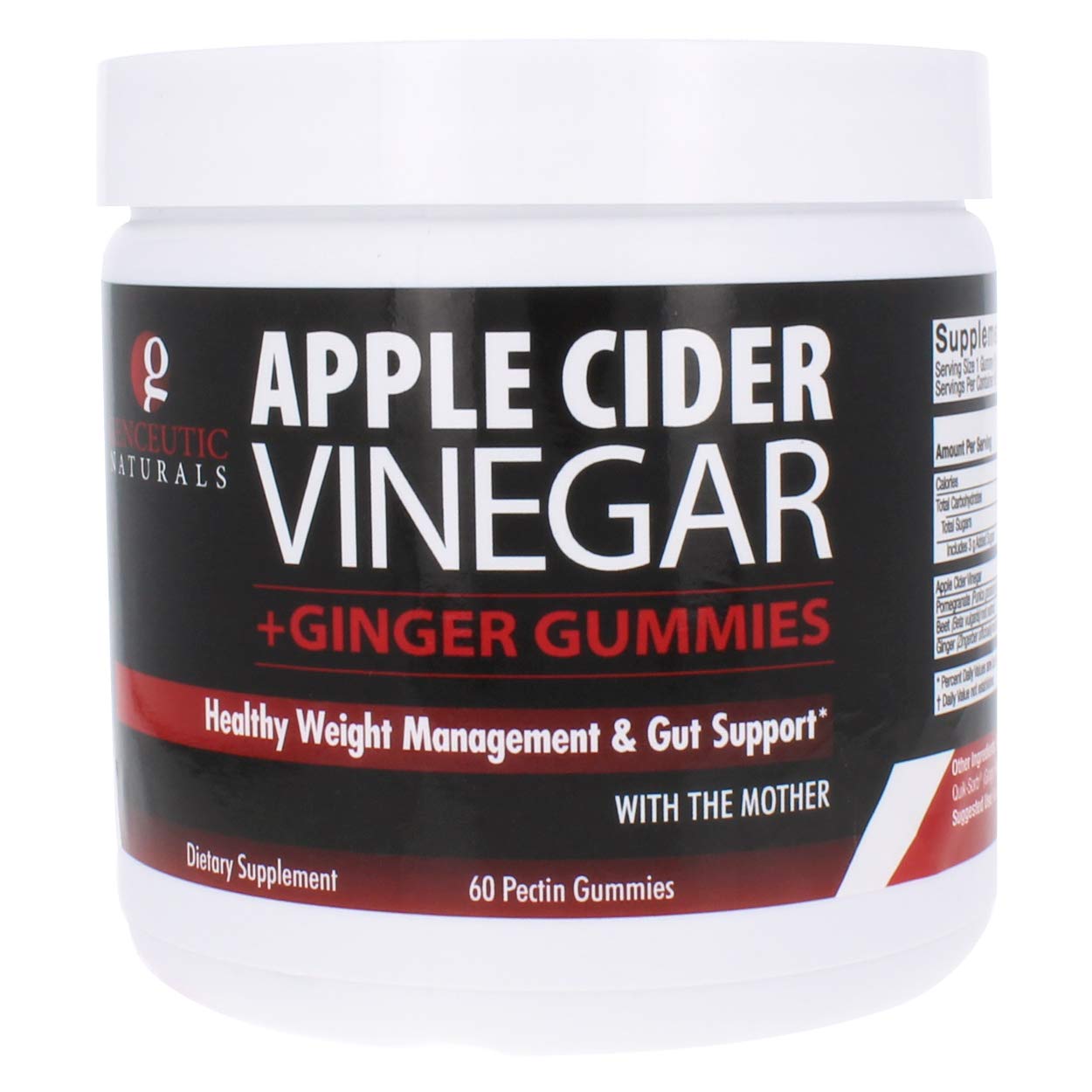 Buy Genceutic Naturals Apple Cider Vinegar with Ginger Gummies y