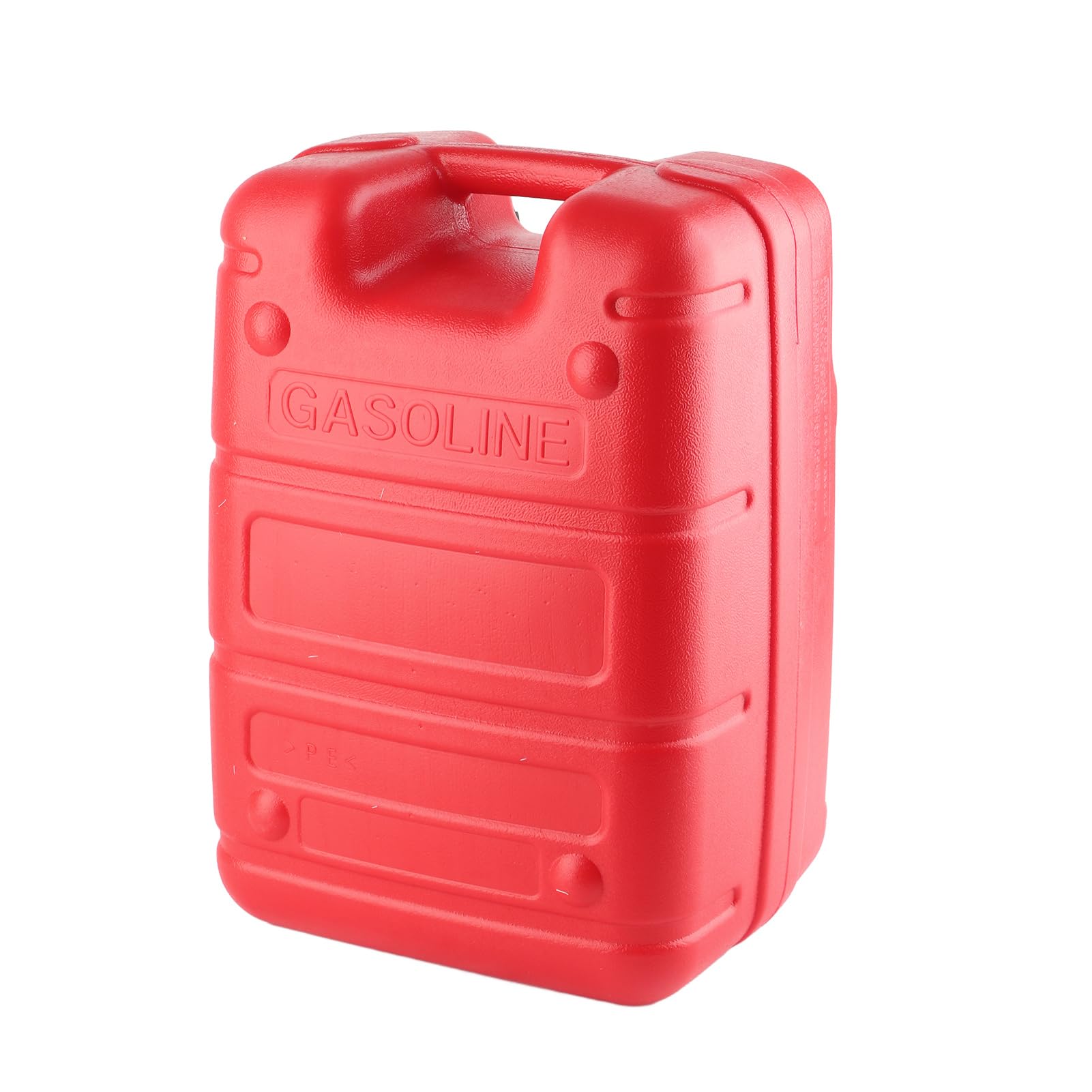 Serbatoio Carburante Marino Portatile in Plastica 24L Rosso per Fuoribordo con Design di Scarico e Filtro