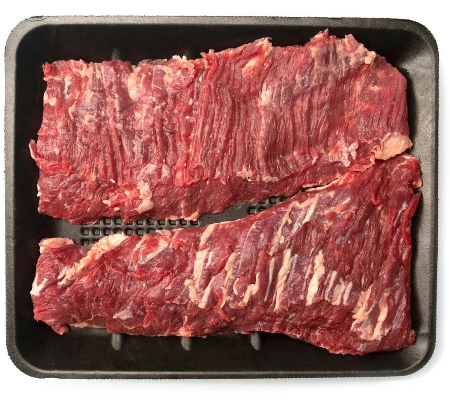 Florida Angus Beef Inside Skirt Steak , Fresh never frozen ,This cut of meat is lean and flavorful. Inside skirt comes from the flank. Skirt steaks can be slow cooked, grilled, braised and stir fried , 3 pound