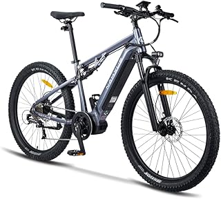 Bicicletta elettrica elettrica 27M201, 27,5", Fat Tire, motore centrale fino a 150 km, mountain bike off-road con, City EBike da uomo e da donna