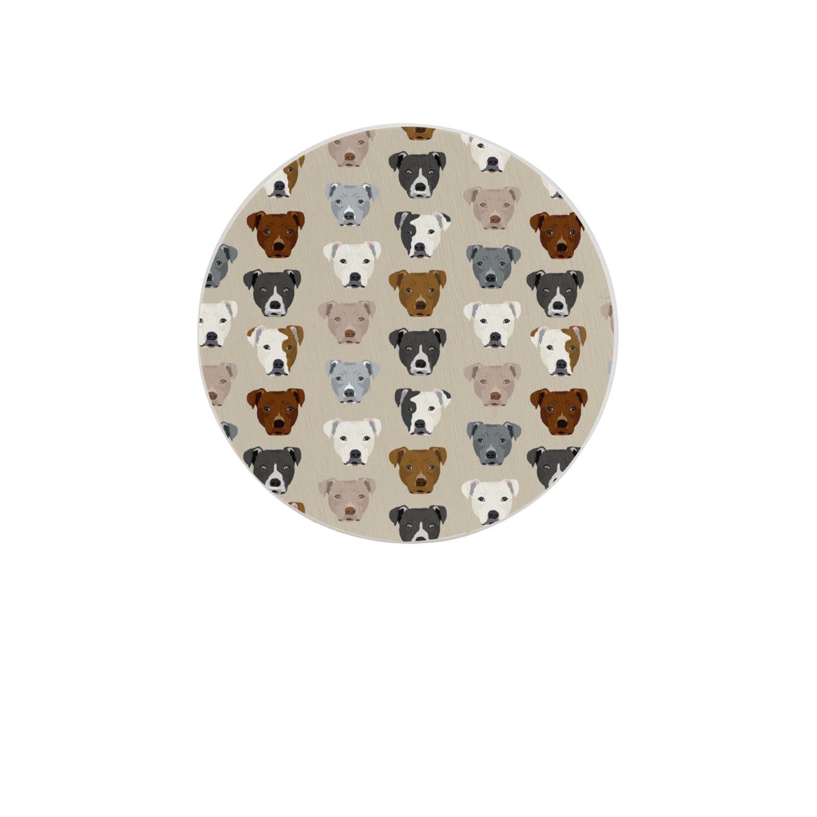 Pitbull Four Pieces Drink Coaster for Tabletop Protection Place Mats for Home Decor