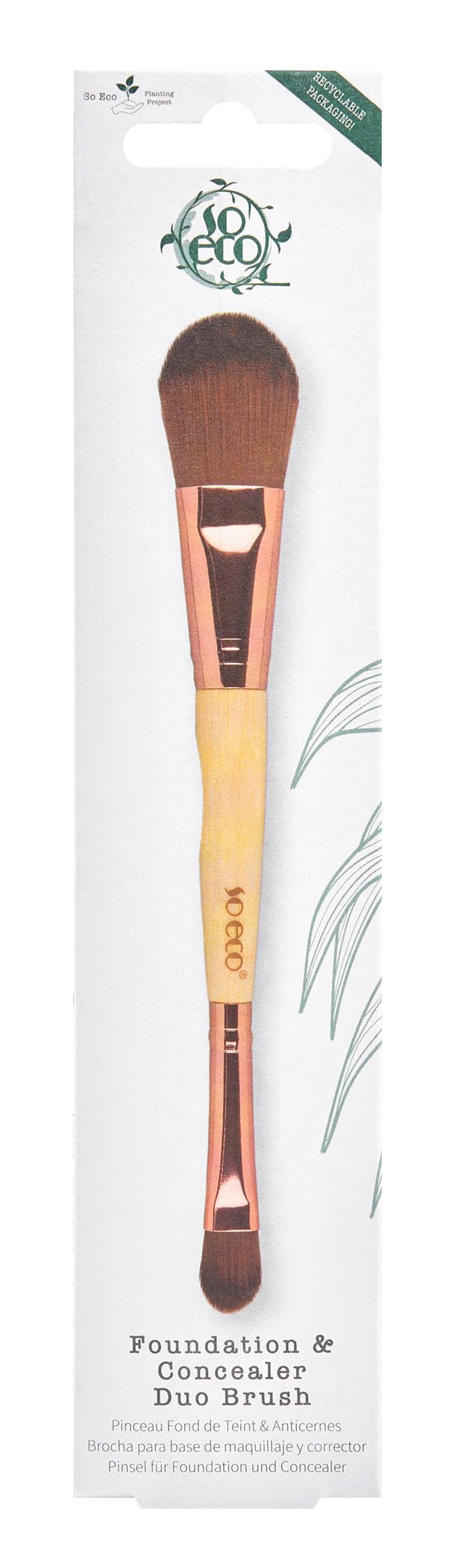 So Eco Foundation & Concealer Duo Foundation And Concealer Brush Double-Ended 1 Pc