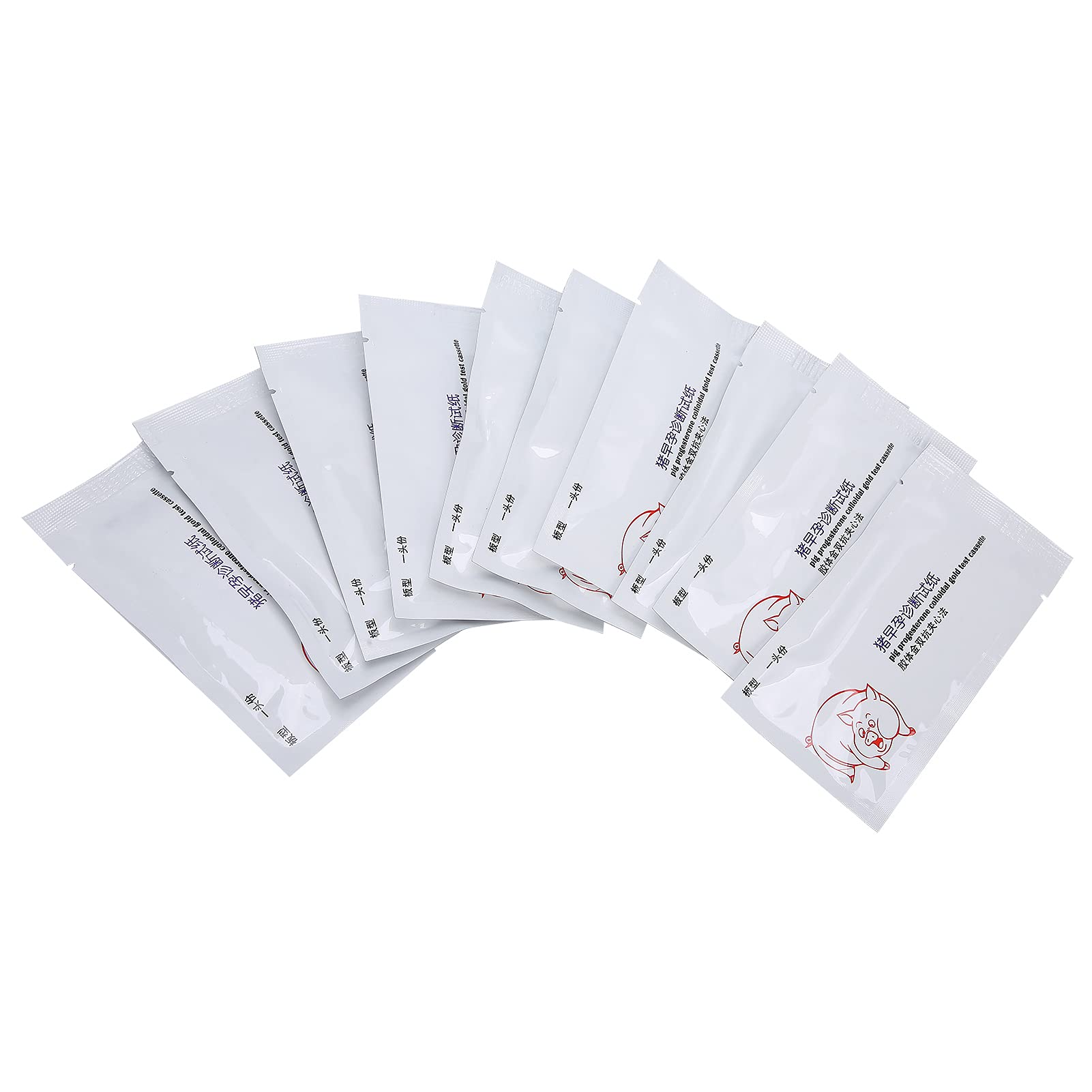 10 Piezas de Prueba de Embarazo para Cerdos, Herramienta de Prueba de Detección Temprana de Embarazo, Kit de Prueba de Embarazo para Cerdas, Hoja de Prueba de Embarazo para