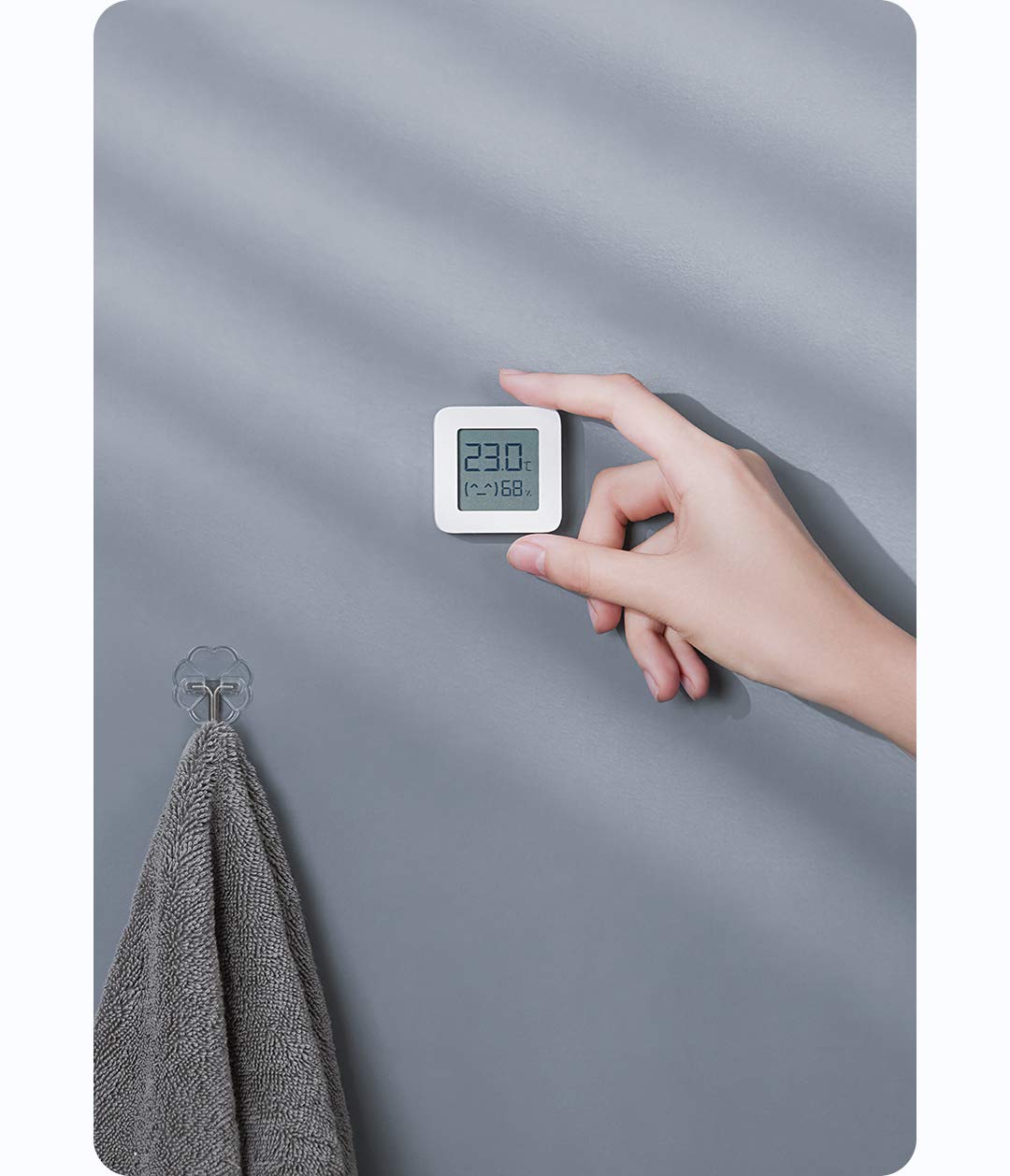 Xiaomi Mi Temperature and Humidity Monitor 2 moniteurs pour Le contrôle de la température et de l'humidité, Lot de 2 pièces, Blanc, Large