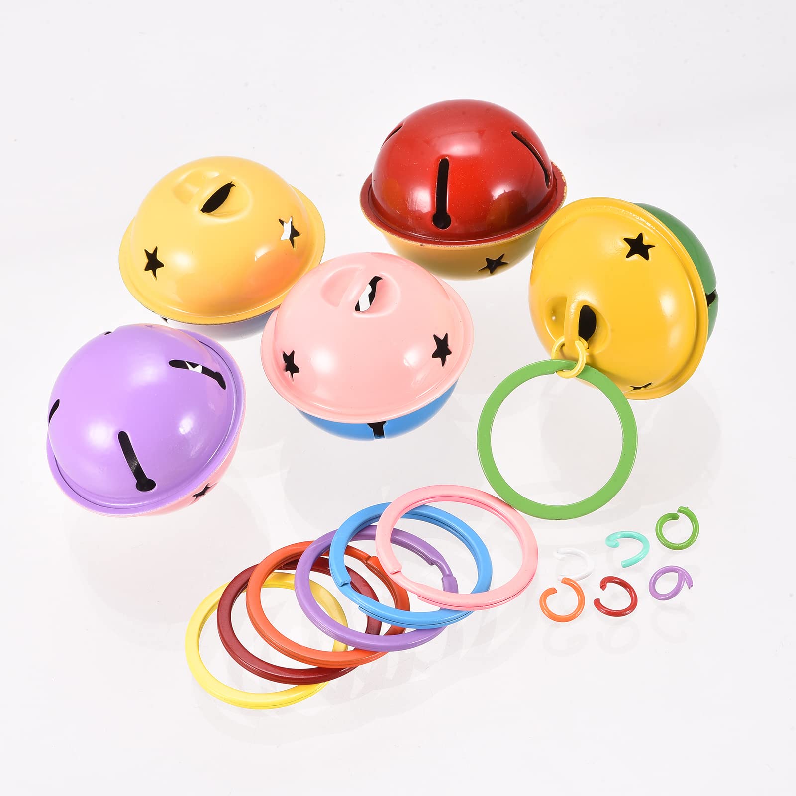 Sourcing Map Set Di 11 Anelli Portachiavi Divisi In Acciaio Al Carbonio – 30 Mm Diametro, Colori Assortiti (rosso, Nero, Blu, Verde, Etc), Per Chiavi E Decorazioni - 4