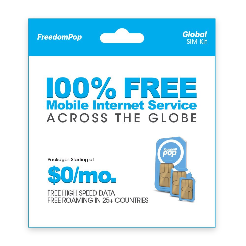 FreedomPop Global Data w/ 3-in-1 SIM Kit
