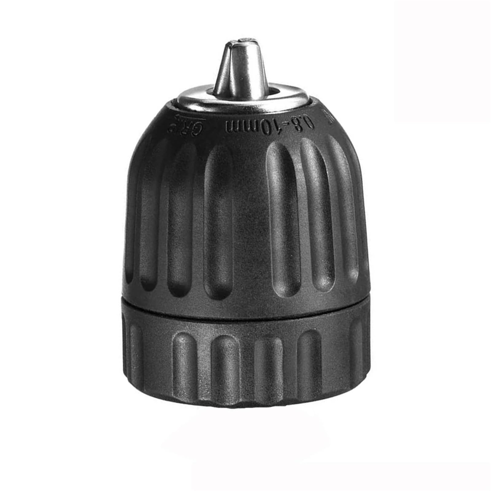 Atxyaa 10Mm Chuck Only Keyless Drill Chuck 0.8-10Mm 3/8-24Unf, Hex Shank/Sds-Plus/Square Quick Grip Adapter, For Drill Bit Screwdriver Tap&Socket(10Mm Chuck Only)